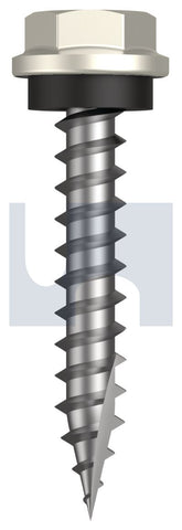 Hobsons - #10-12 x 30 Surfmist (Titania) -Cl4 As3566 Type 17 Hex Head + Washer | Fs596-Sm (Pack Of 1000)